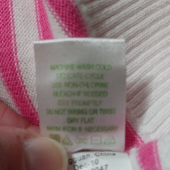 Lilly Pulitzer Striped Sweater with‎ Argyle Sleeves - Picture 8 of 9